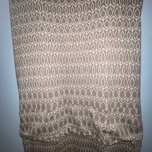 Toad&Co Beige Patterned Maxi Dress Organic Cotton Tencel with Pockets, Sz M - Picture 10 of 15